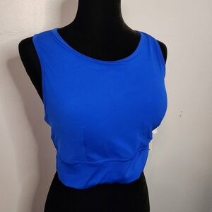 Sports Illustrated Size 0X Bright Blue Sports Bra NWT